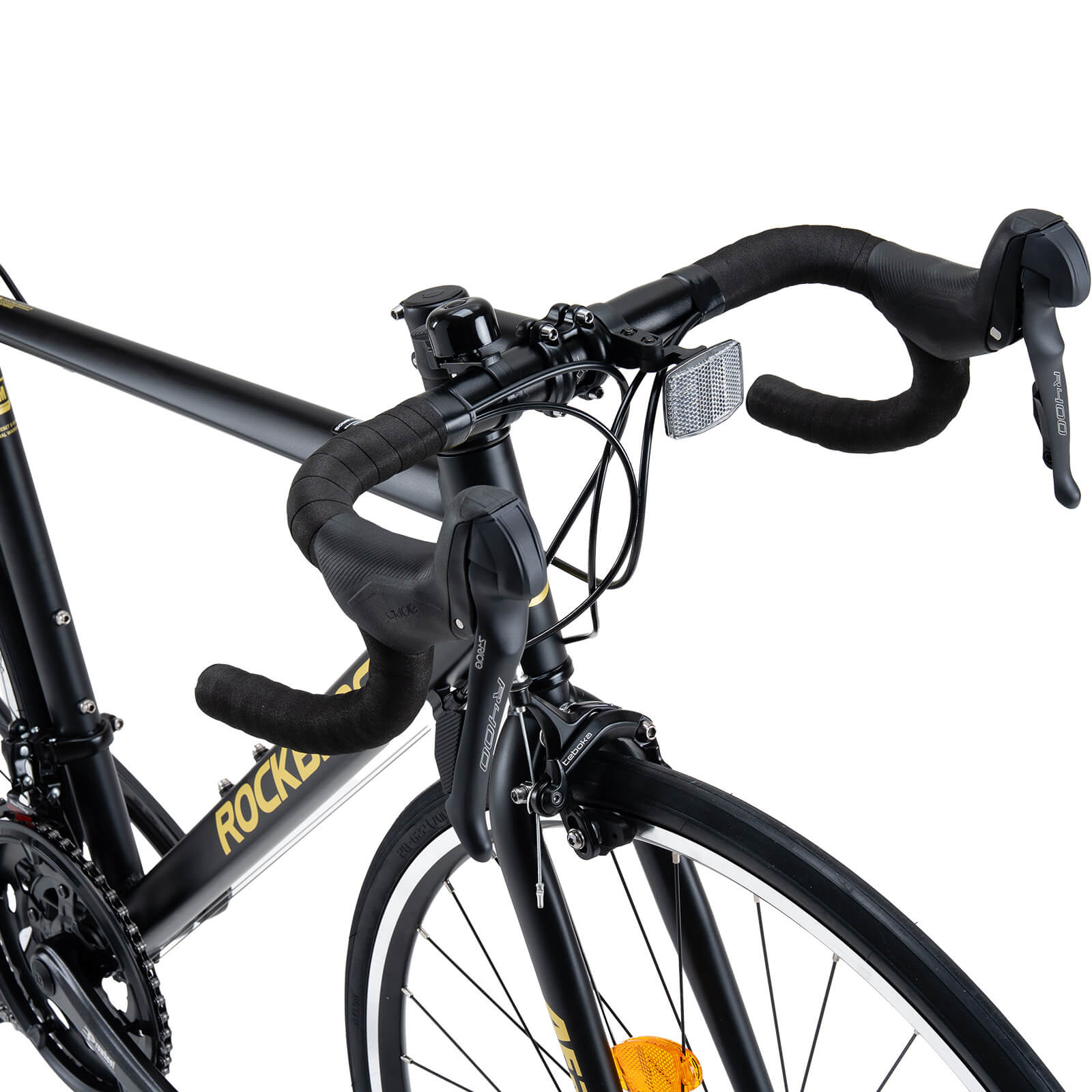 ROCKBROS AERIX aluminium road bike is sleek with endurance geometry.
#color_black