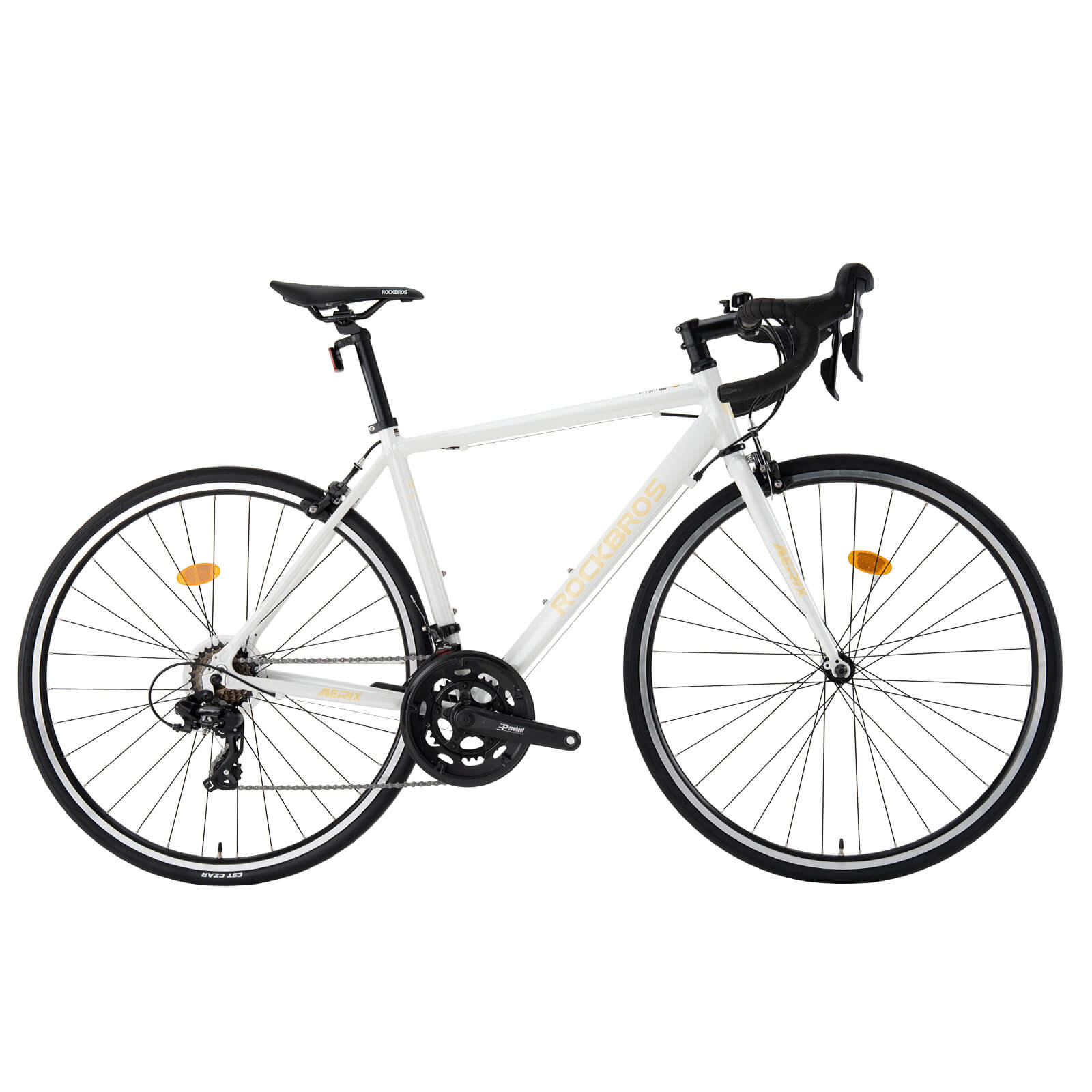 ROCKBROS AERIX aluminium road bike is sleek with endurance geometry.
#color_grey