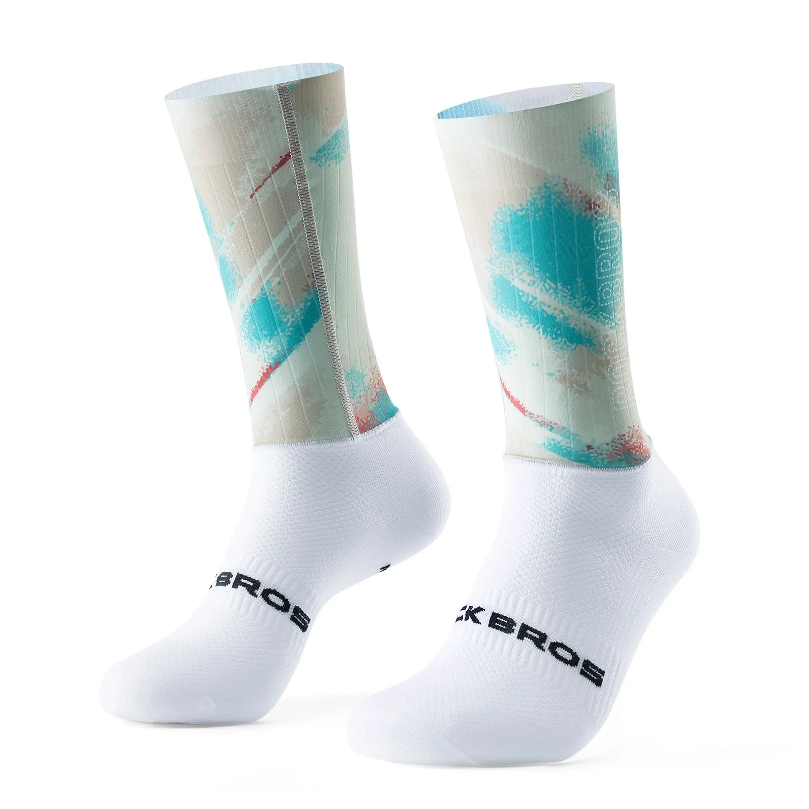 ROCKBROS Aero Compression Cycling Socks with Performance Fit and Aerodynamic Ribbed Texture.
#color_bud green