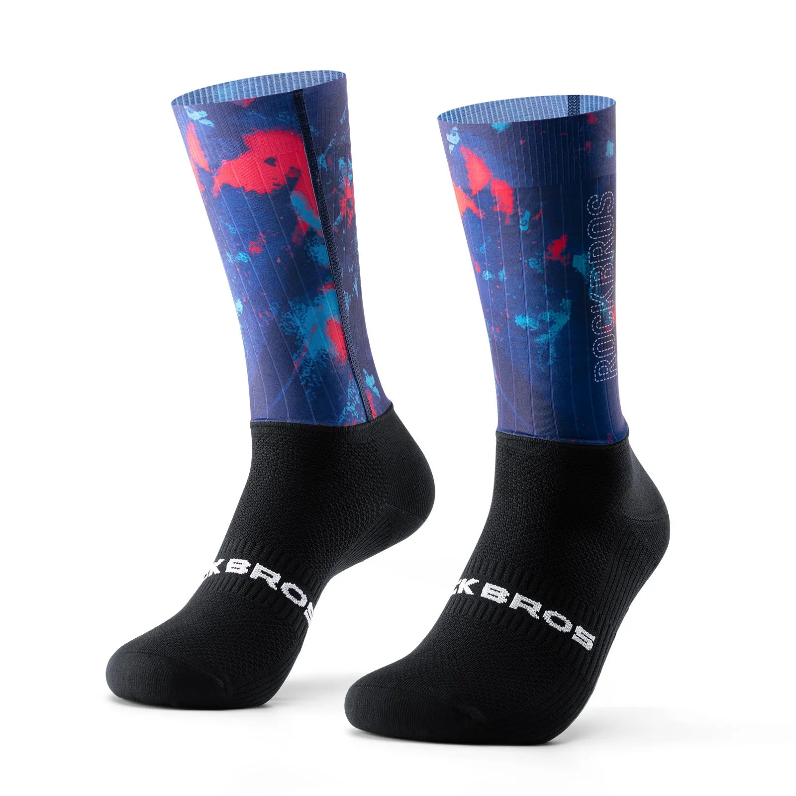 ROCKBROS Aero Compression Cycling Socks with Performance Fit and Aerodynamic Ribbed Texture.
#color_navy
