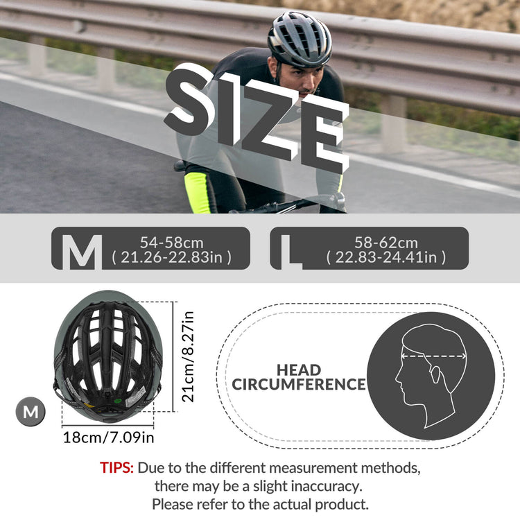 rockbros aero road bike helmet with magnetic clip for cycling