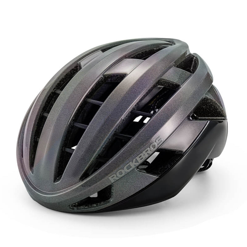 rockbros aero road bike helmet with magnetic clip for cycling