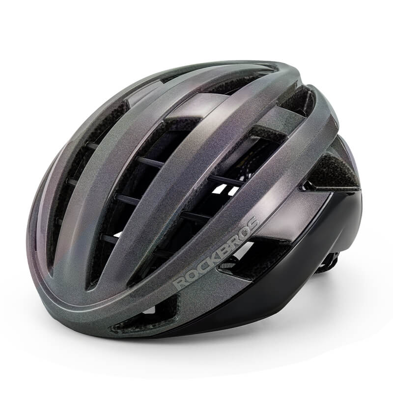 rockbros aero road bike helmet with magnetic clip for cycling