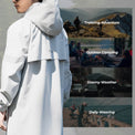rockbros long cycling jacket for rain and wind protection