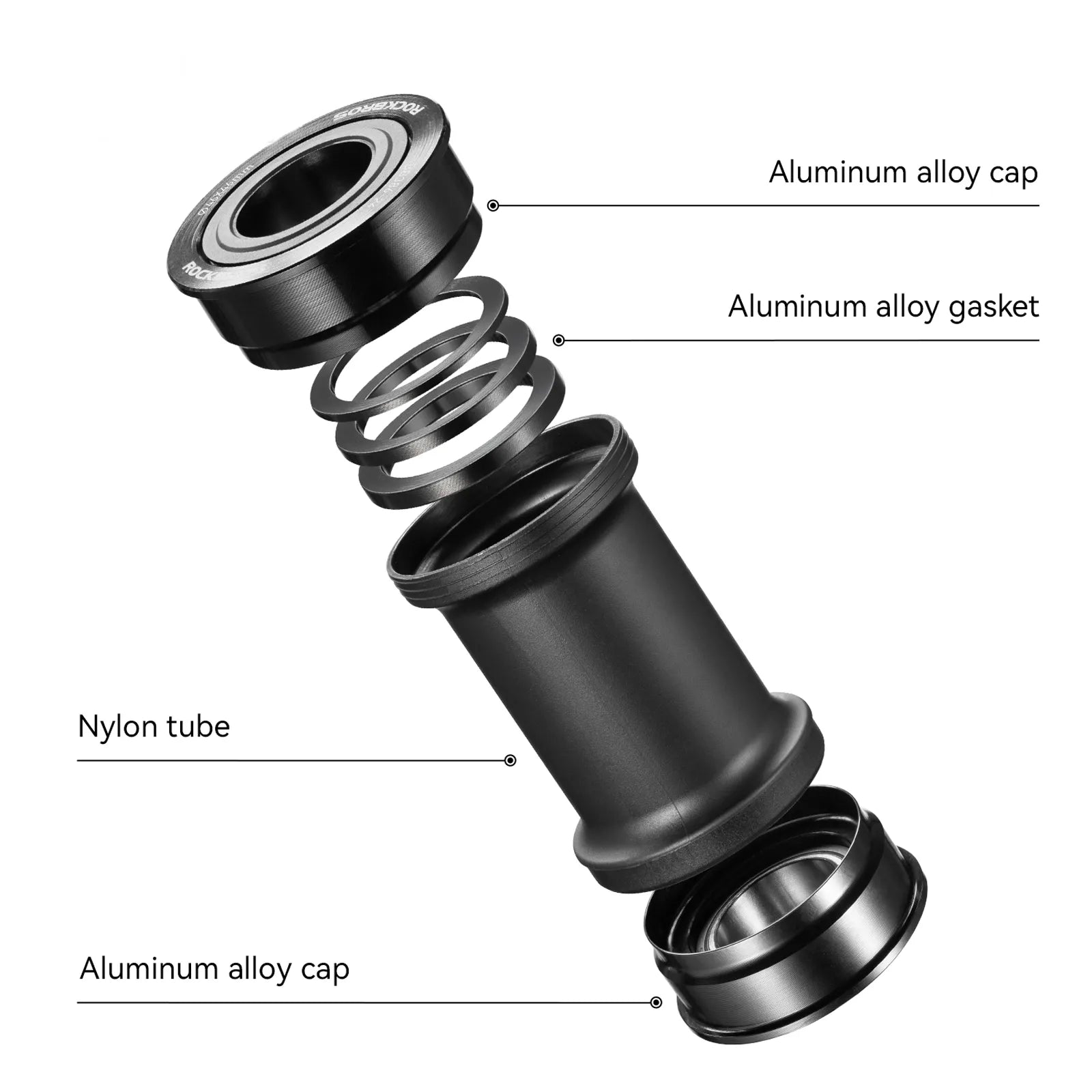 ROCKBROS Aluminium Alloy Bicycle Bottom Bracket with Sealed Bearings