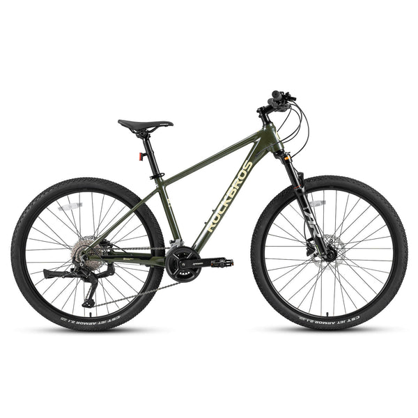 rockbros 27.5 aluminium mountain bike with disc brakes for adult trail riding