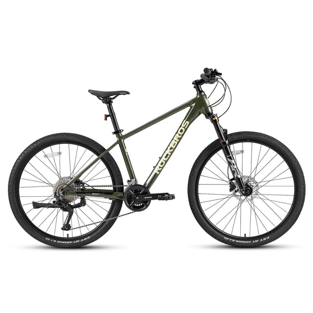 rockbros 27.5 aluminium mountain bike with disc brakes for adult trail riding