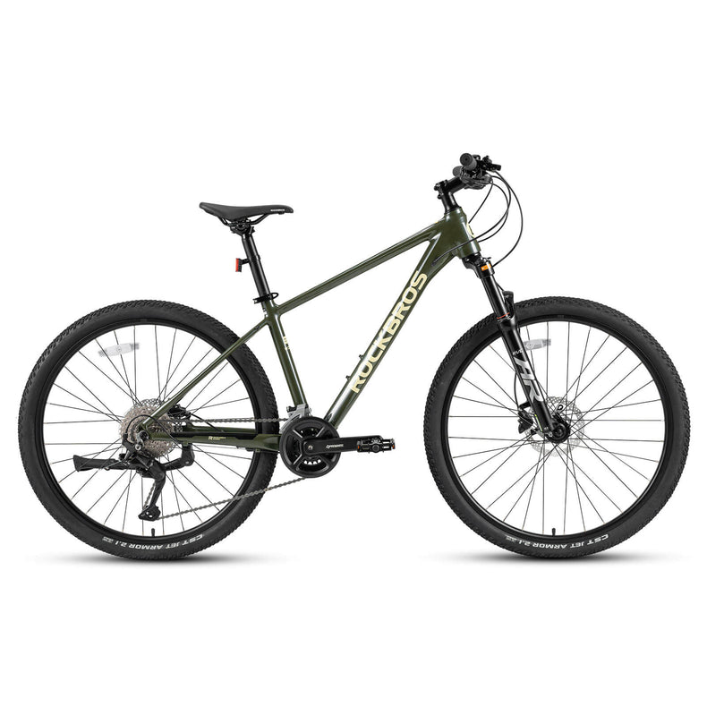 rockbros 27.5 aluminium mountain bike with disc brakes for adult trail riding