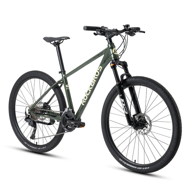 rockbros 27.5 aluminium mountain bike with disc brakes for adult trail riding
