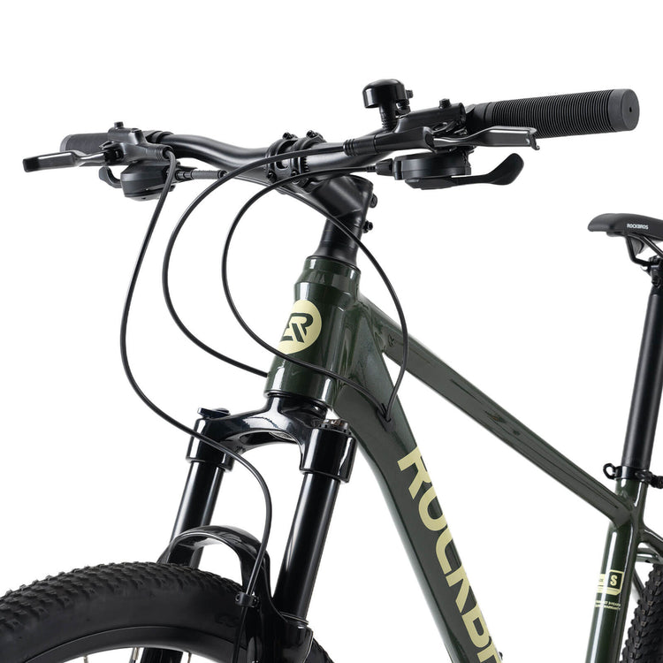 rockbros 27.5 aluminium mountain bike with disc brakes for adult trail riding