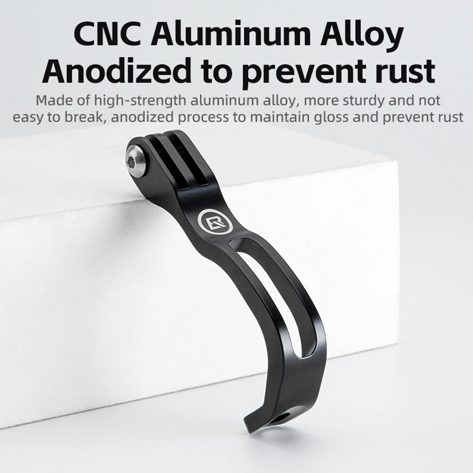 rockbros aluminium front fork light mount for brompton and folding bikes.