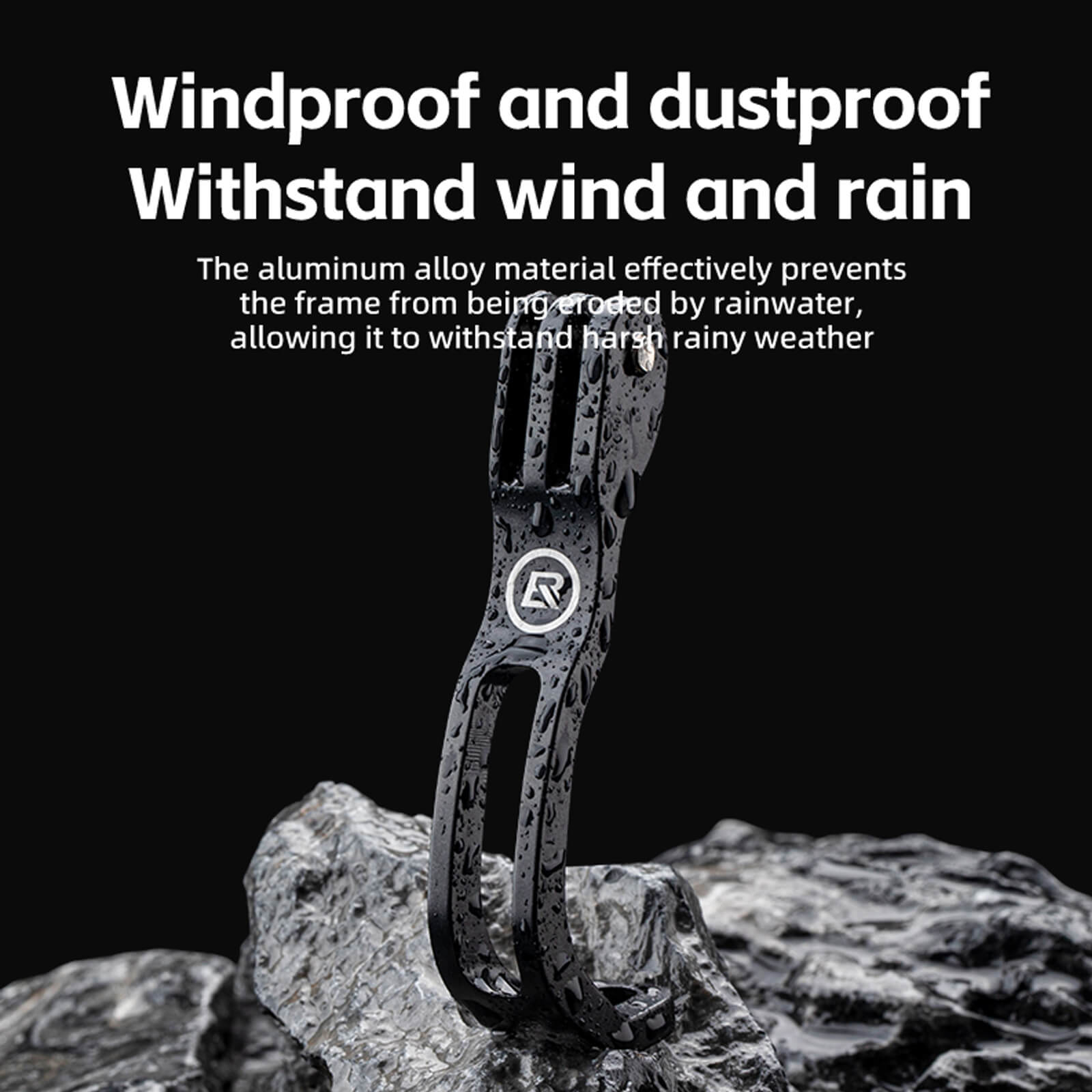 rockbros aluminium front fork light mount for brompton and folding bikes.