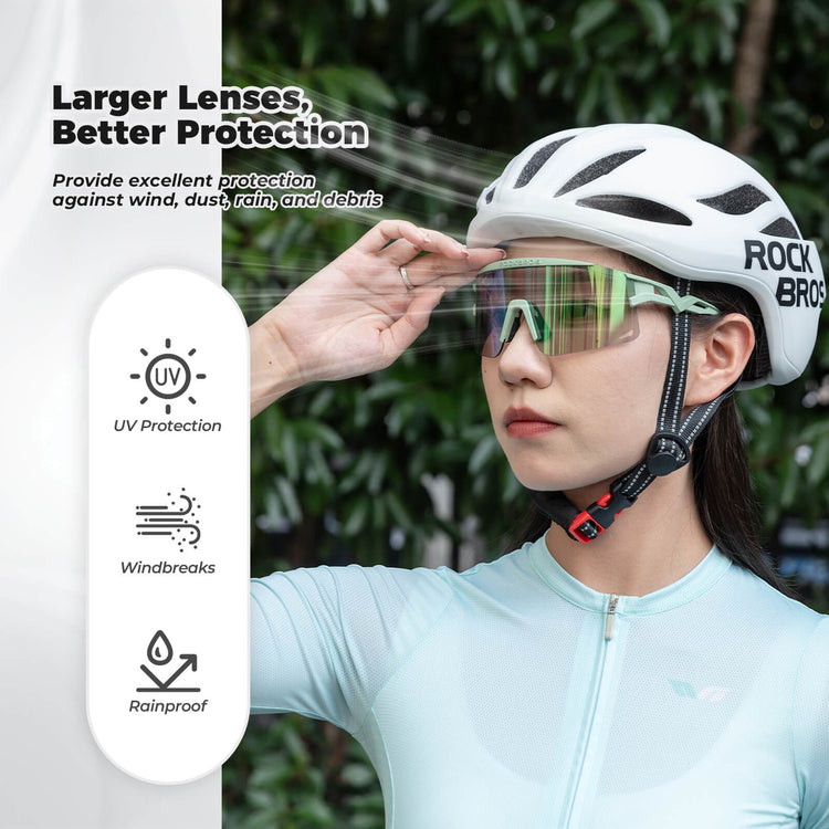 rockbros photochromic cycling glasses unisex outdoor sports