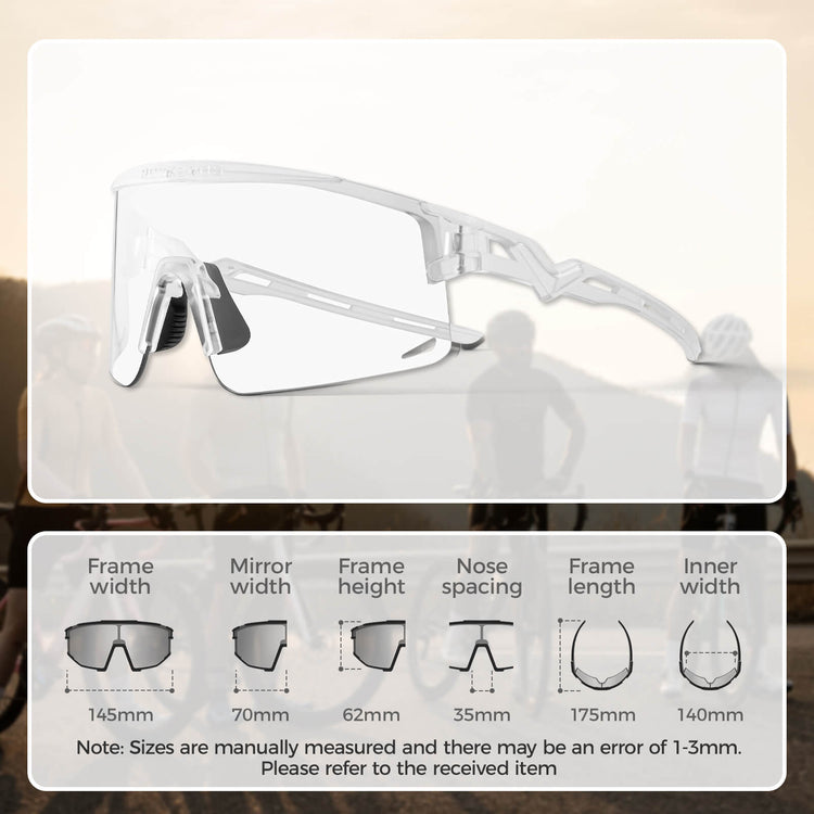 rockbros photochromic cycling glasses unisex outdoor sports