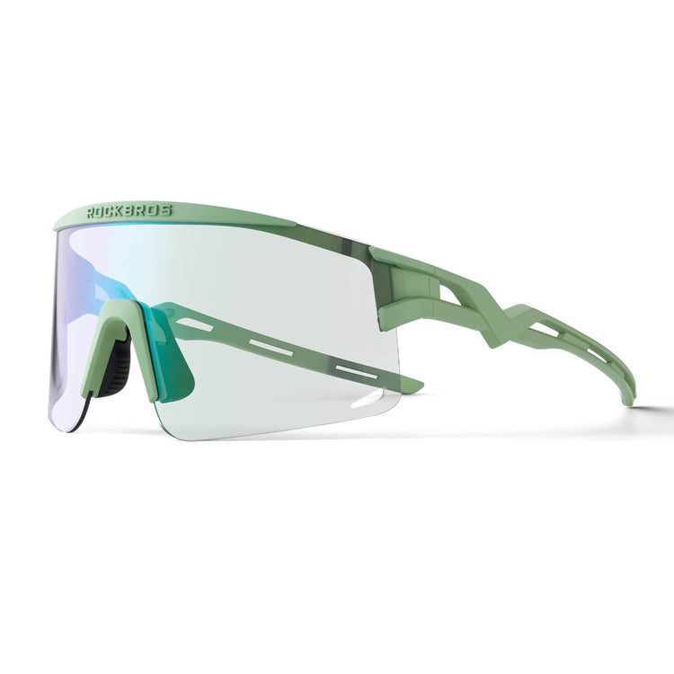 rockbros photochromic cycling glasses unisex outdoor sports
#color_green