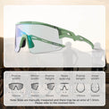 rockbros photochromic cycling glasses unisex outdoor sports
#color_green