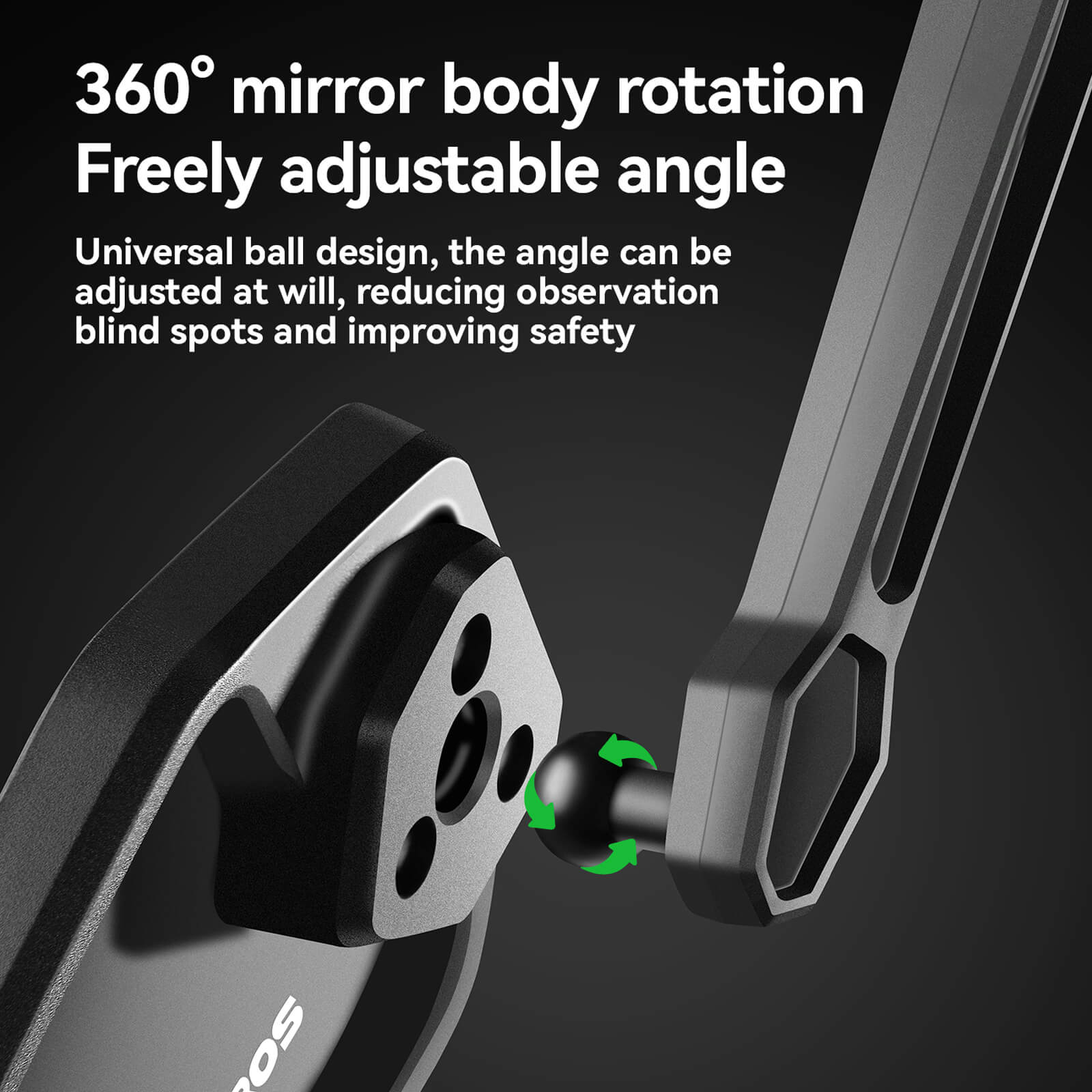 ROCKBROS anti-glare bike mirror for safer cycling visibility.
#option_right