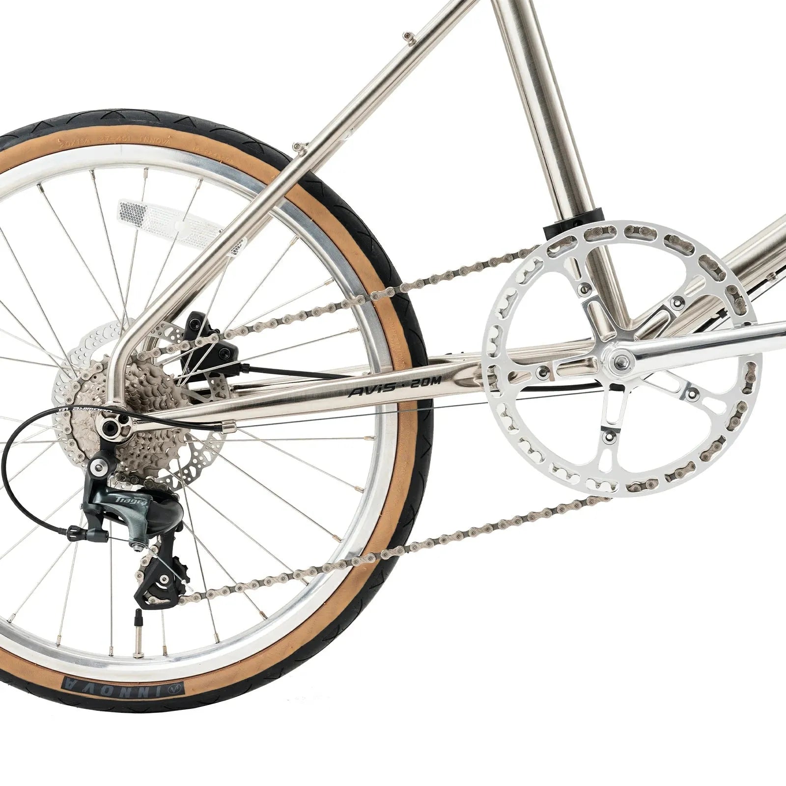 ROCKBROS AVIS 20-inch aluminum road bike in sleek matte black finish, professional racing geometry.