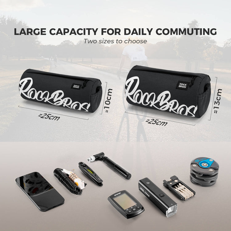 rockbros flash painting handlebar roll bag for cycling
#color_black