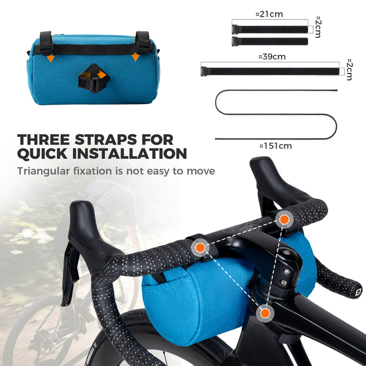 rockbros flash painting handlebar roll bag for cycling
#color_black