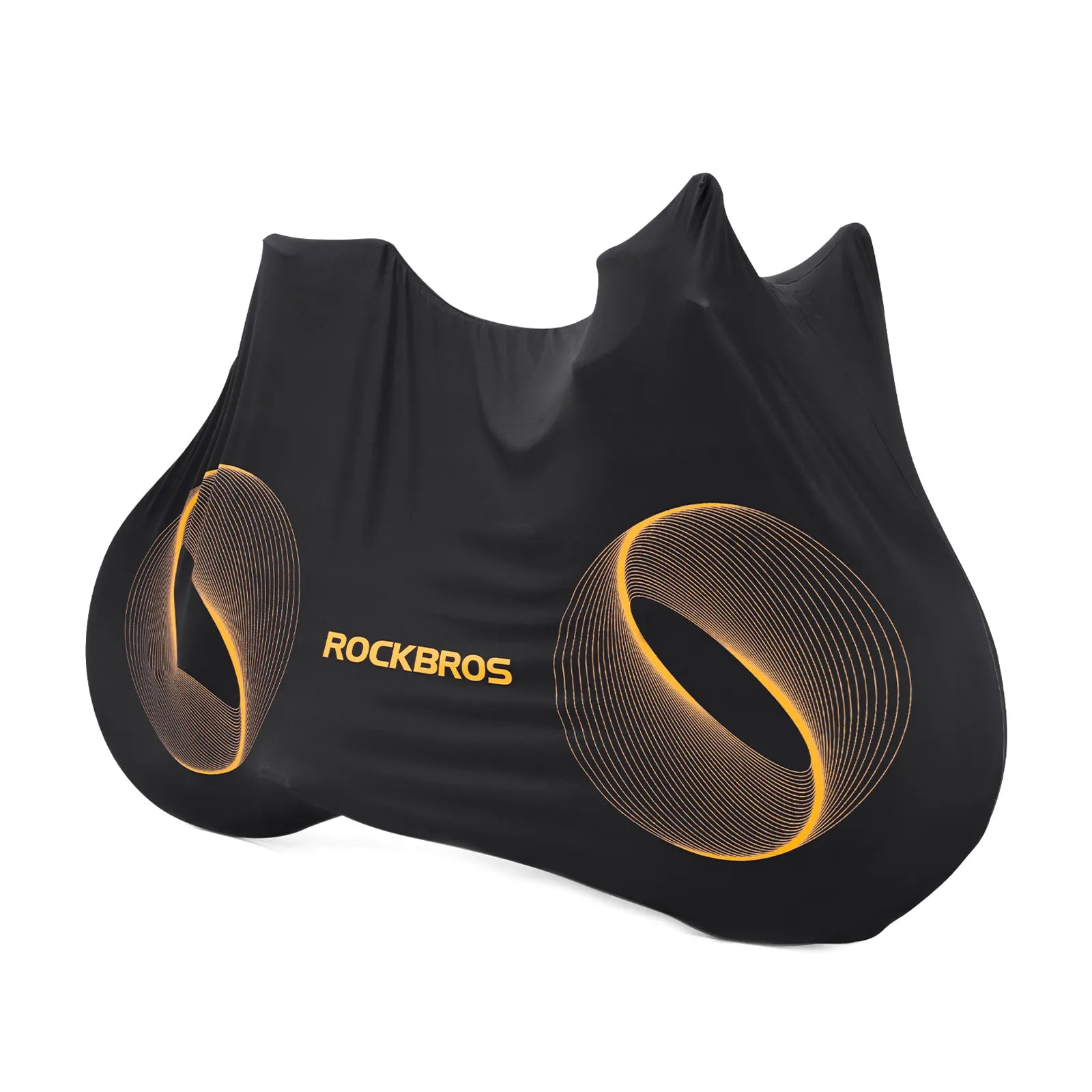 ROCKBROS full bike dust cover in black, protective indoor storage bag for 24-29 inch mountain bikes and 700C road bikes.