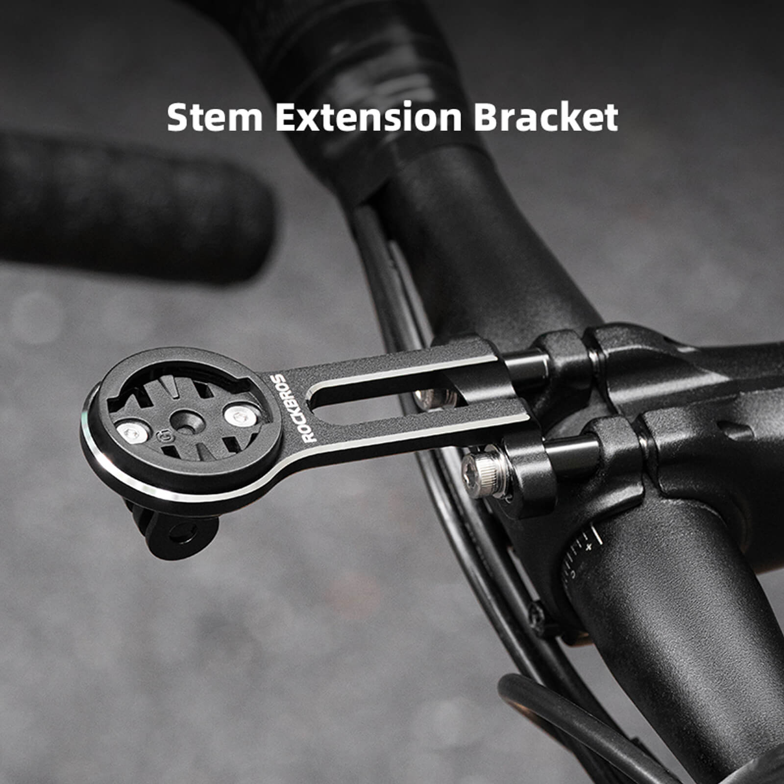 rockbros integrated bike mount for lights and action camera recording.