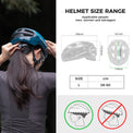 rockbros dual-light smart cycling helmet with remote control for safe night rides
#color_white