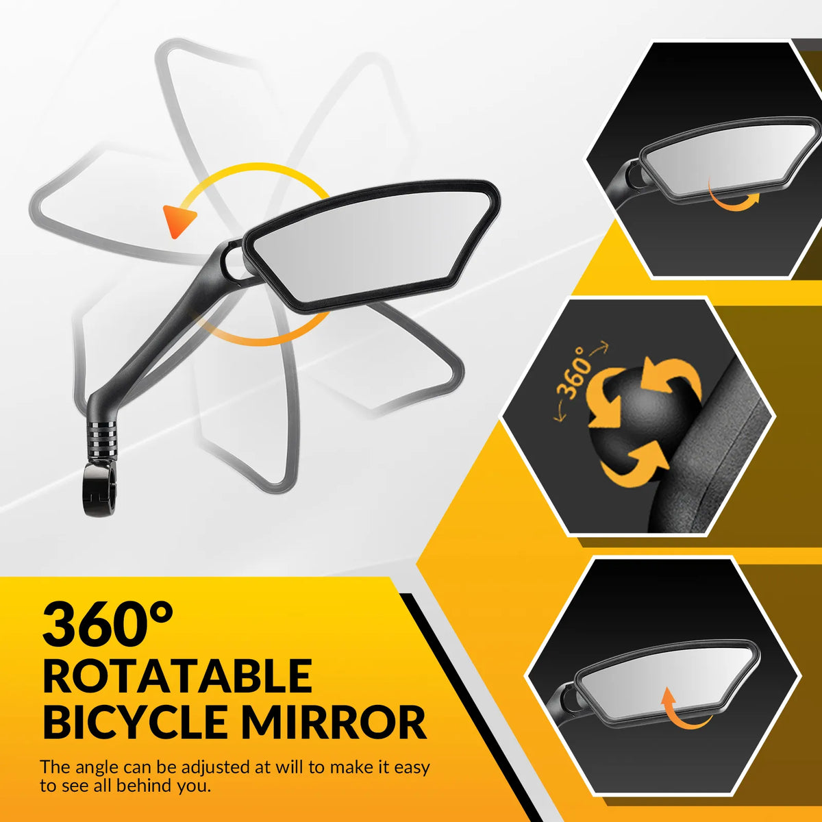 ROCKBROS bike rear view mirror for bicycle handlebars.
#options_left