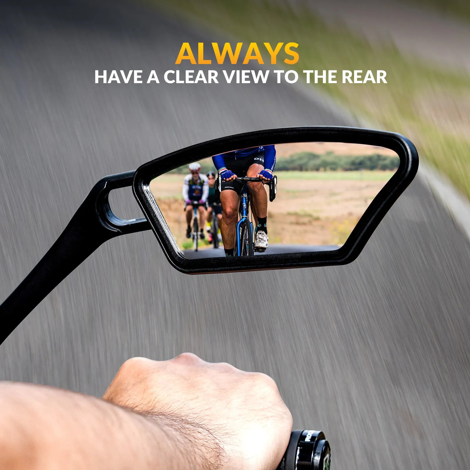 ROCKBROS bike rear view mirror for bicycle handlebars.
#options_left