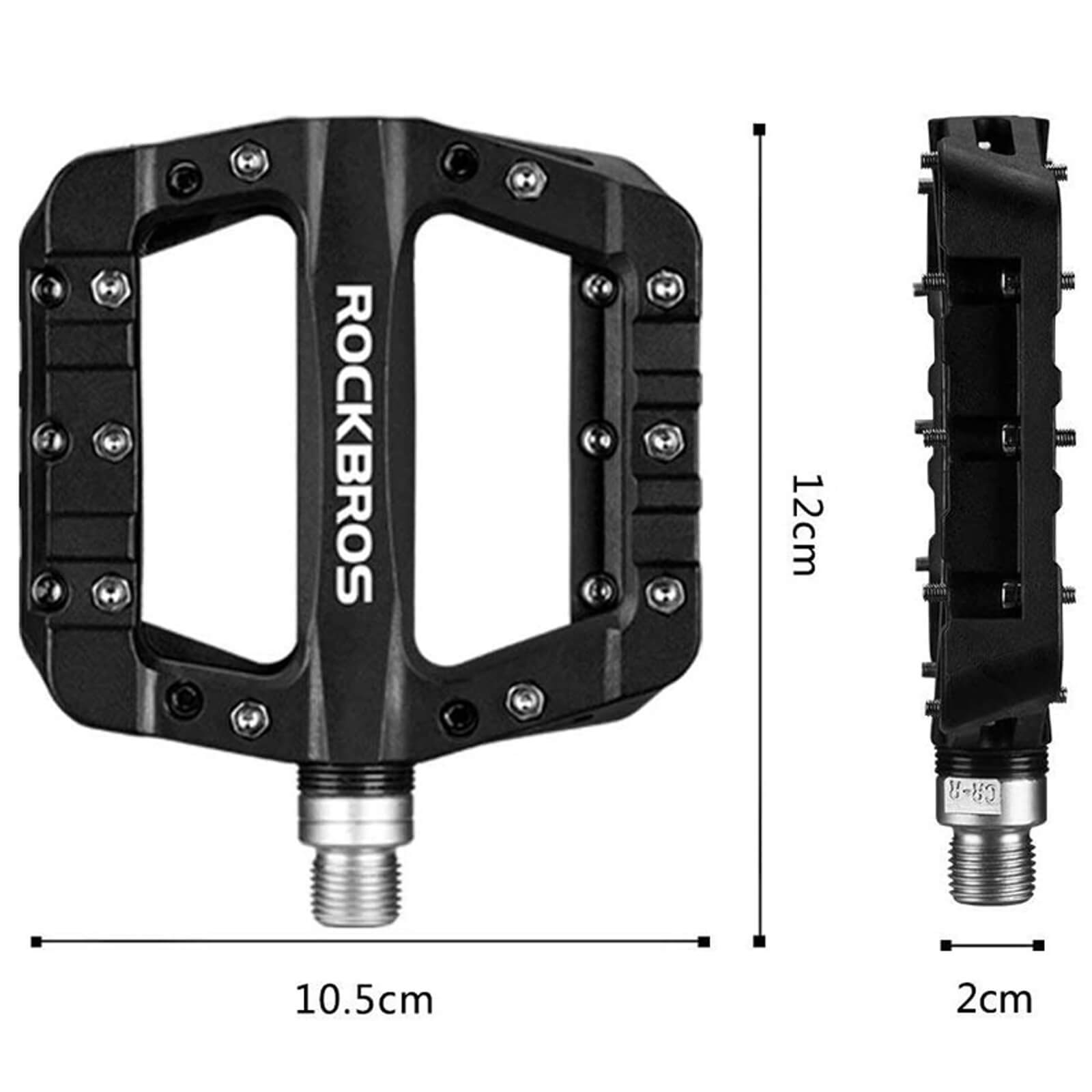 rockbros colorful bike pedals with anti-slip surface.
#color_black