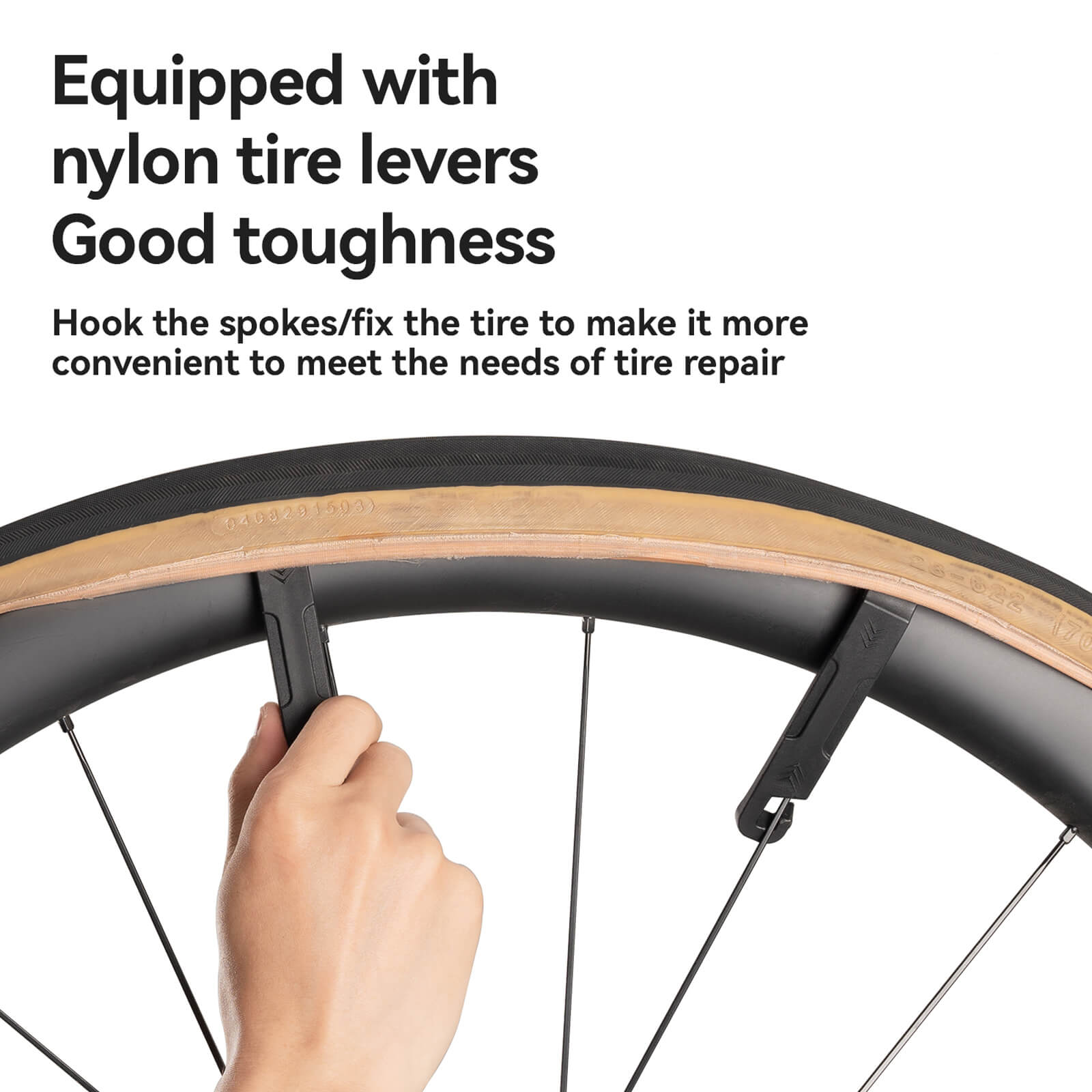 ROCKBROS 15-in-1 compact bike repair tool with replaceable bits.