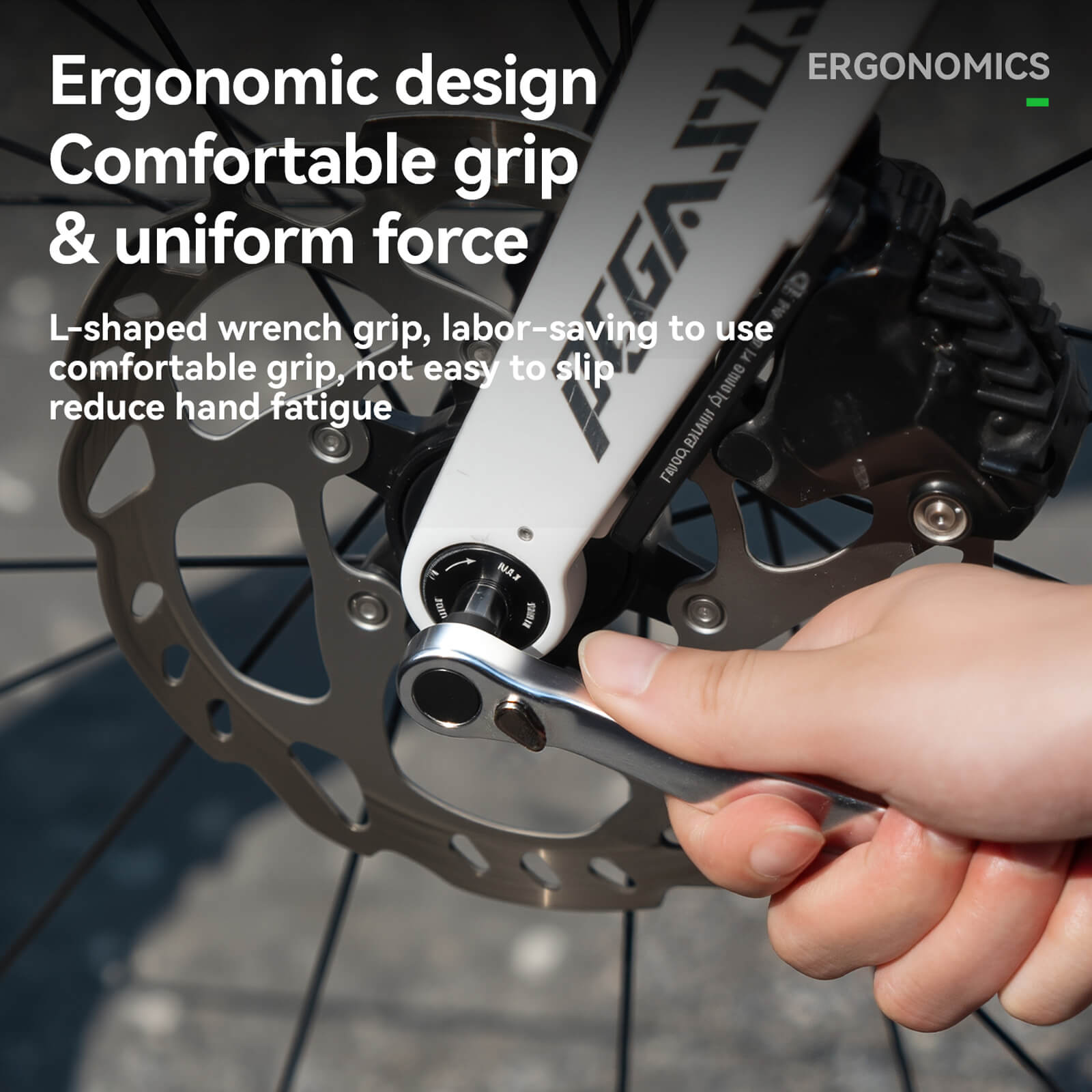 ROCKBROS 15-in-1 compact bike repair tool with replaceable bits.