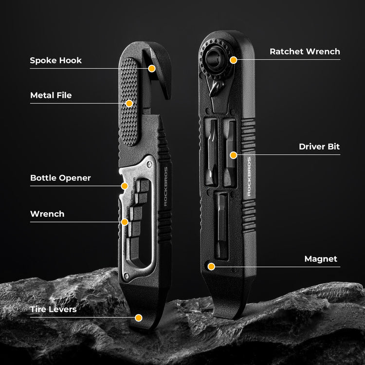 ROCKBROS portable bike tire lever multi-function hex wrench tool kit for cycling repair
