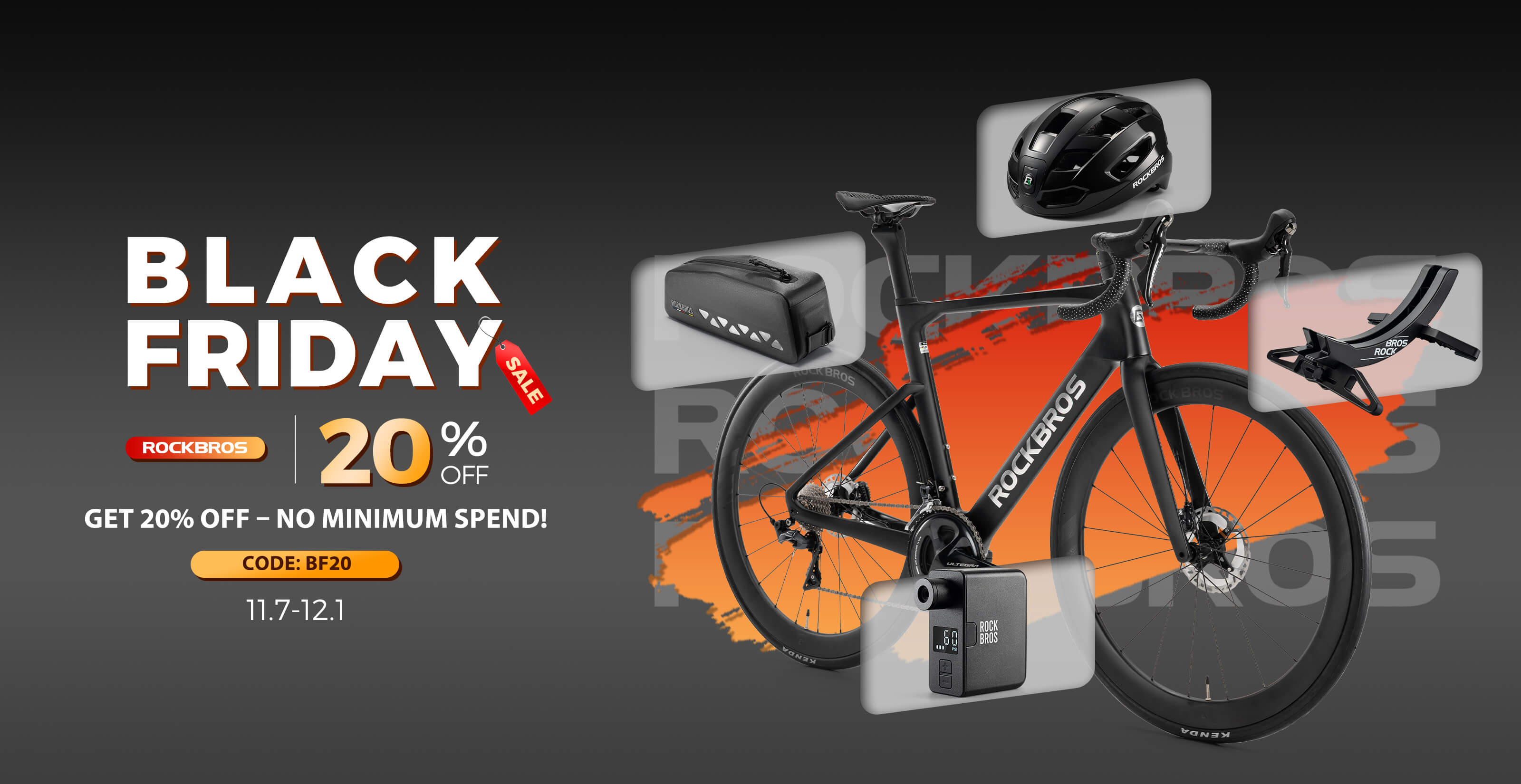 ROCKBROS Black Friday, Enjoy 20% off, once a year only!