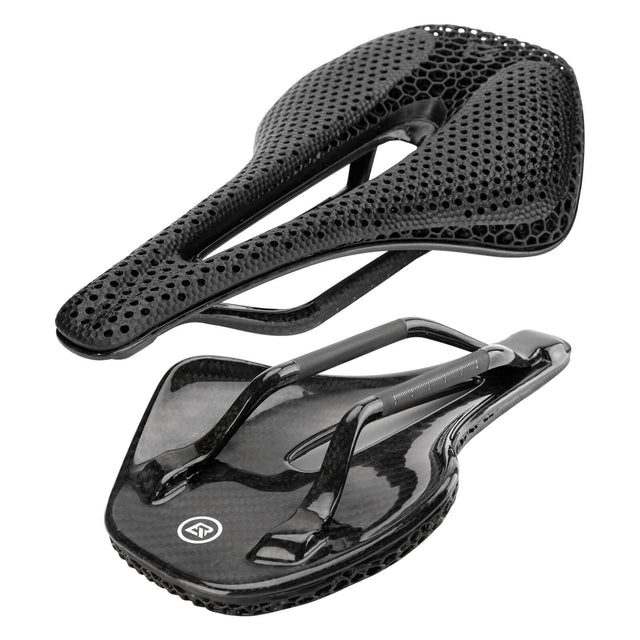 ROCKBROS 3D Printed Carbon Fiber Bike Saddle for road and mountain cycling