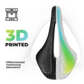 ROCKBROS 3D Printed Carbon Fiber Bike Saddle for road and mountain cycling