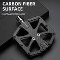 rockbros carbon fiber anti slip pedals for mountain biking