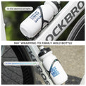 Lightweight ROCKBROS carbon fibre water bottle cages, designed for a secure hold and sleek fit on road and mountain bikes.