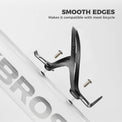 Lightweight ROCKBROS carbon fibre water bottle cages, designed for a secure hold and sleek fit on road and mountain bikes.