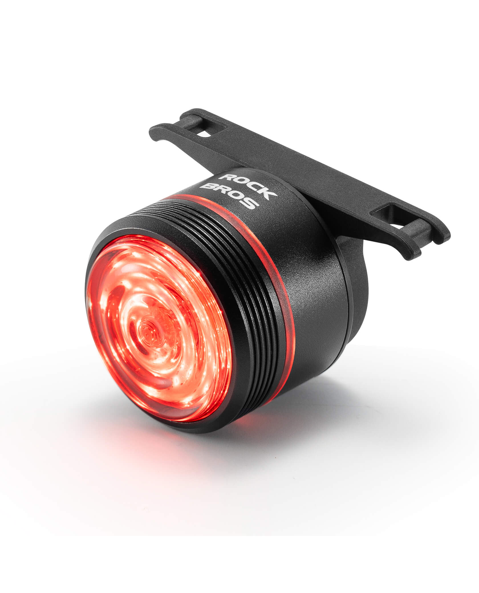 rockbros circular brake sensor bike rear light for road and mtb cycling.