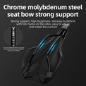 ROCKBROS ergonomic sport saddle tail light compatible for cycling