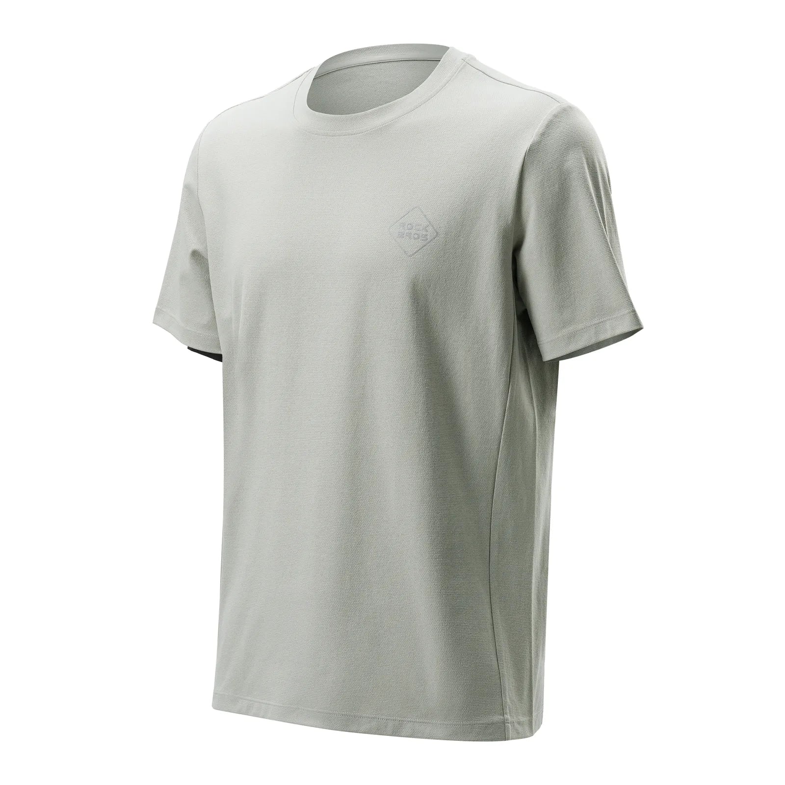ROCKBROS Comfort Ride cycling jersey back view showing rear storage pockets and reflective safety details.
#color_sage grey