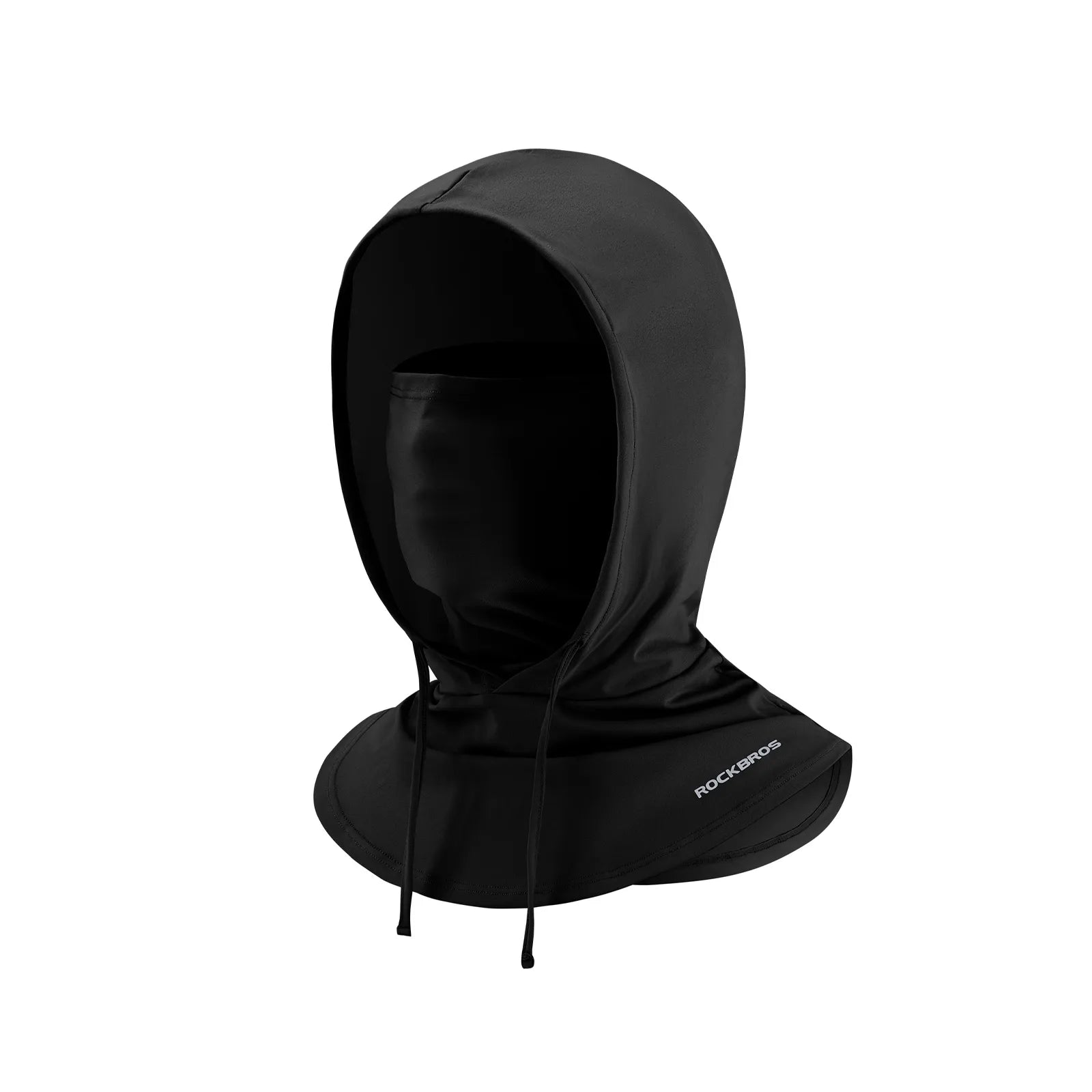 ROCKBROS cooling full face balaclava helmet liner in black for sun protection.
#color_black