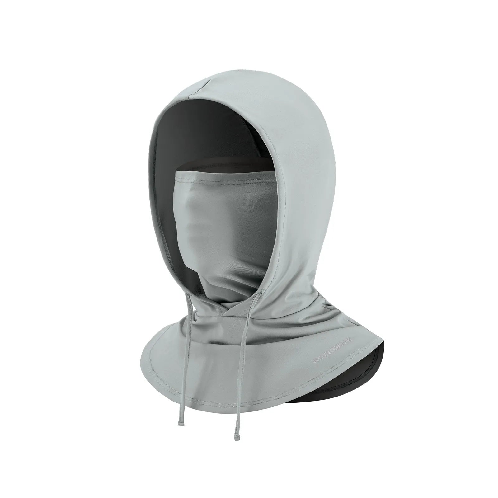 ROCKBROS cooling full face balaclava helmet liner in black for sun protection.
#color_grey