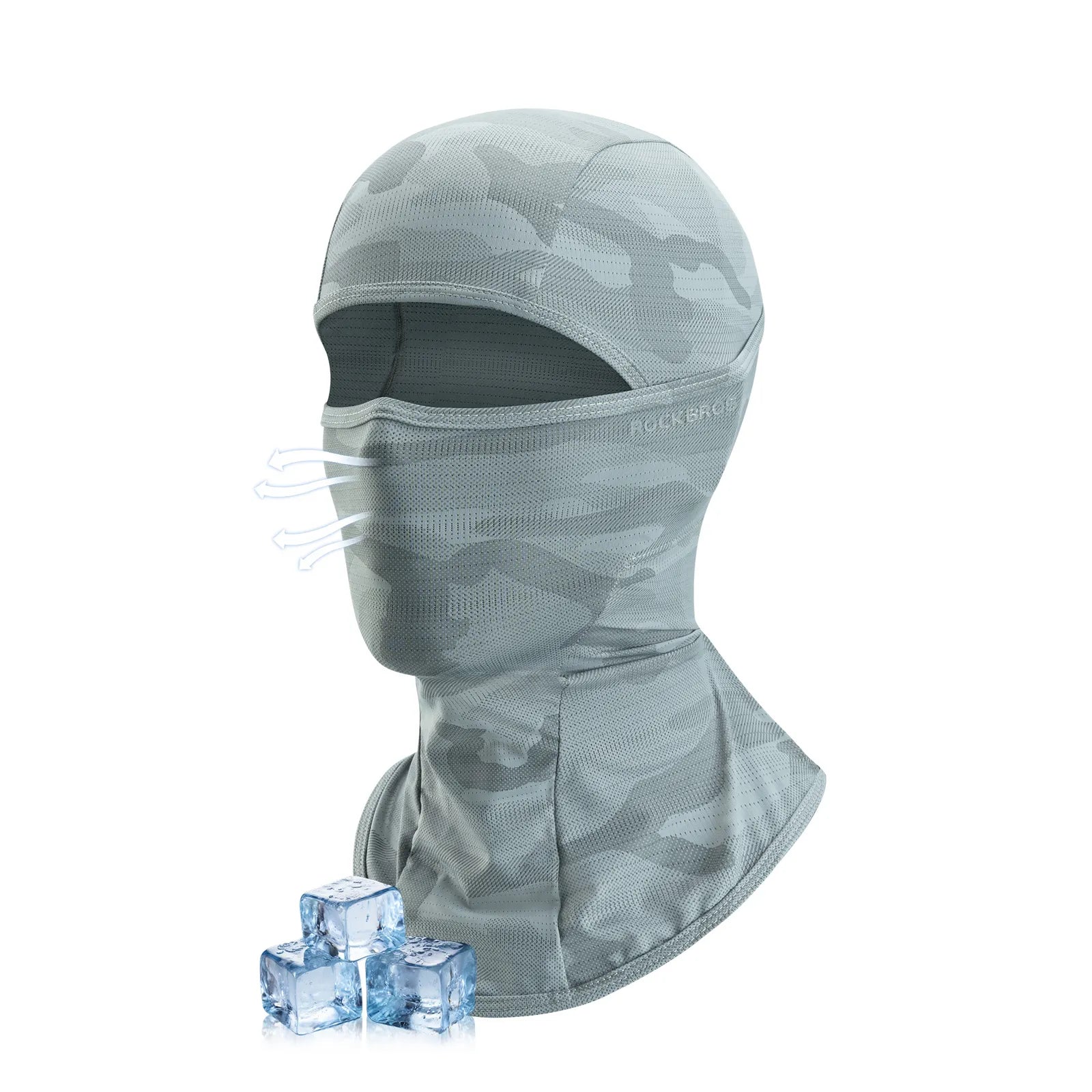 ROCKBROS cooling full face and neck cover balaclava in black for UV protection while cycling and motorcycling.
#options_blue