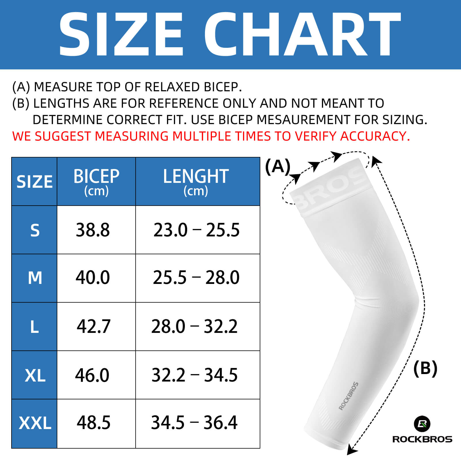 rockbros cooling ice silk arm sleeves for summer outdoor.
#color_white