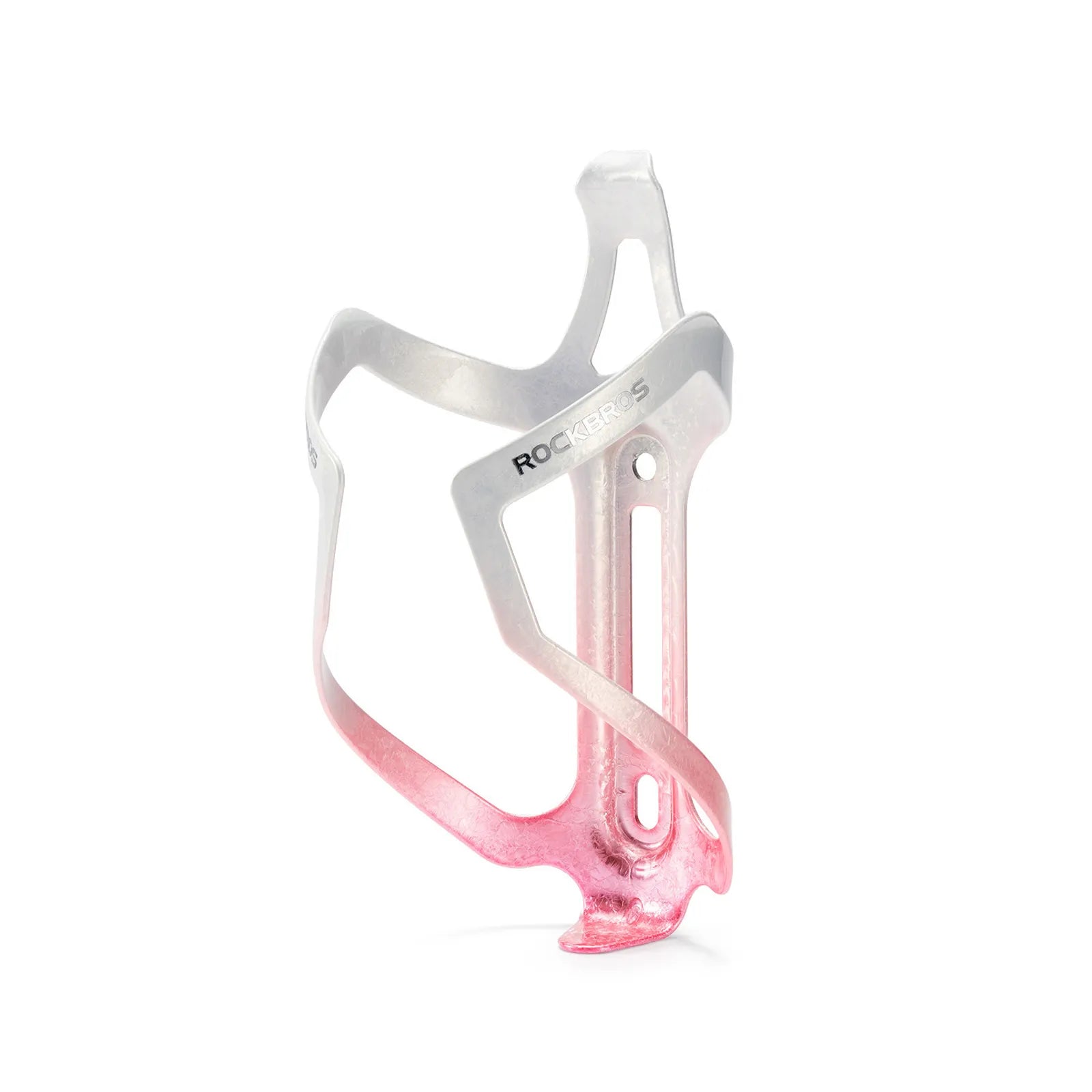 ROCKBROS CR-56 lightweight electroplated aluminium bike bottle cage in shiny metallic finish.
#color_white