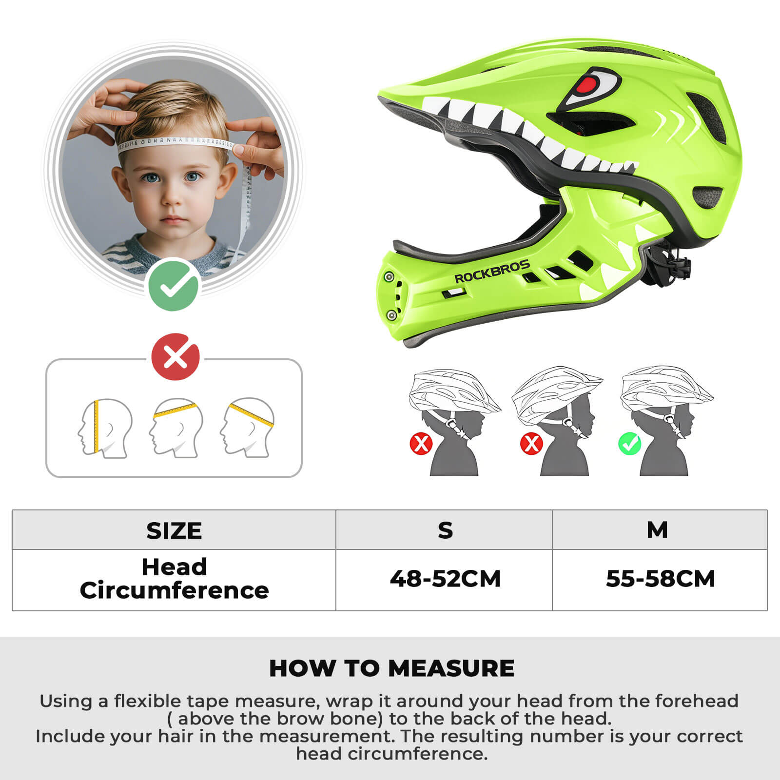 rockbros critter childrens helmet fun animal design cycling
#color_light green