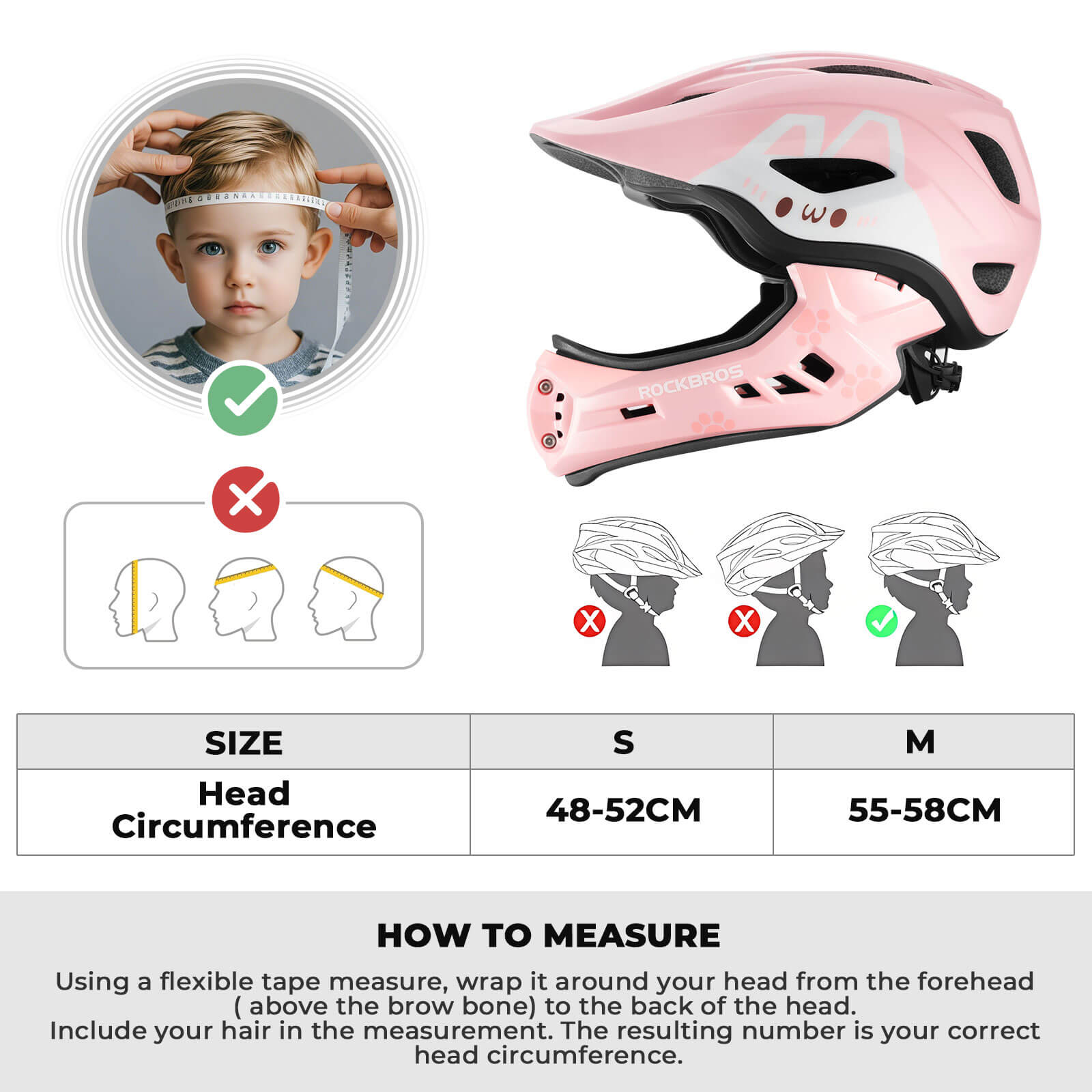 rockbros critter childrens helmet fun animal design cycling
#color_pink