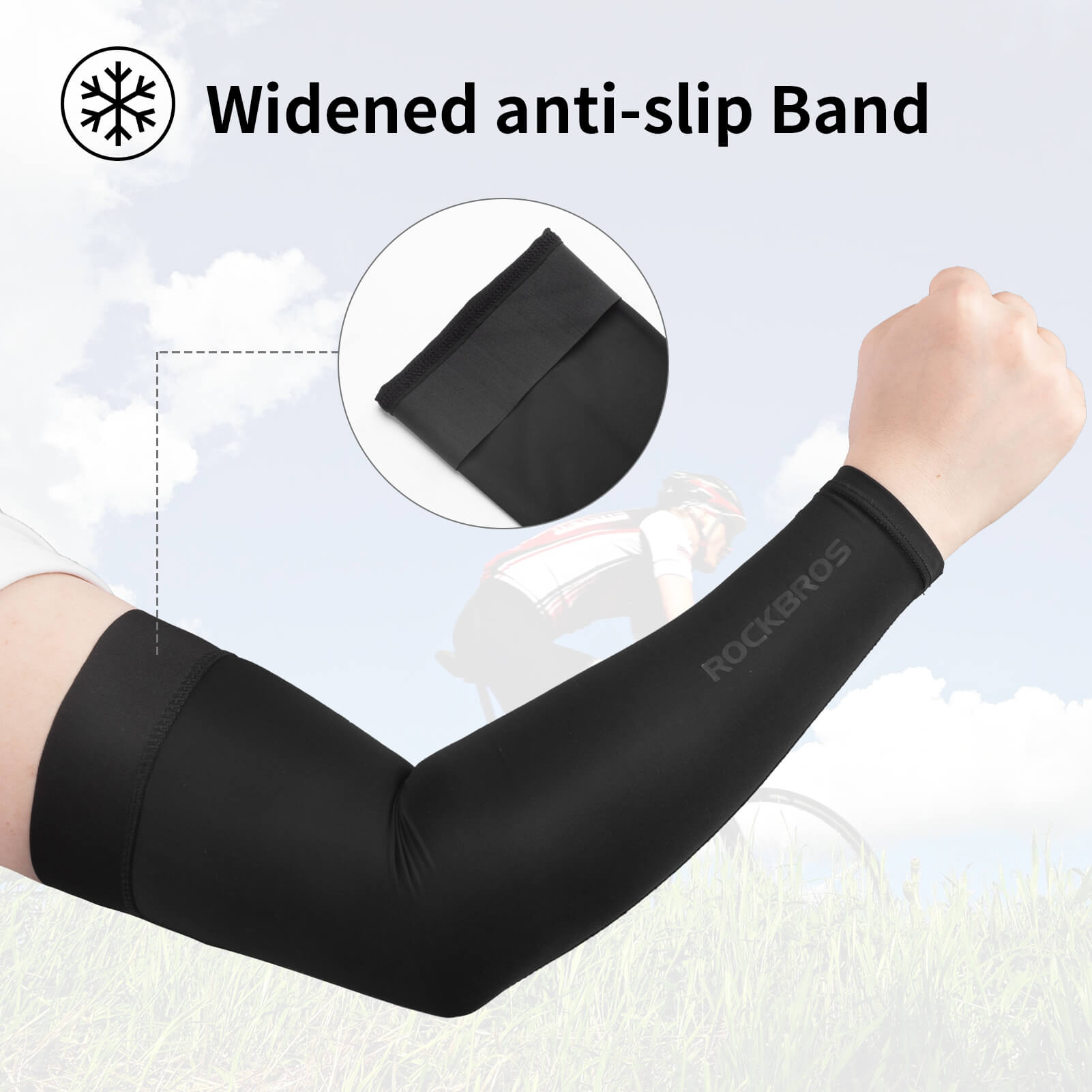 ROCKBROS Sun Protection Cycling Arm Sleeves Cooling Summer